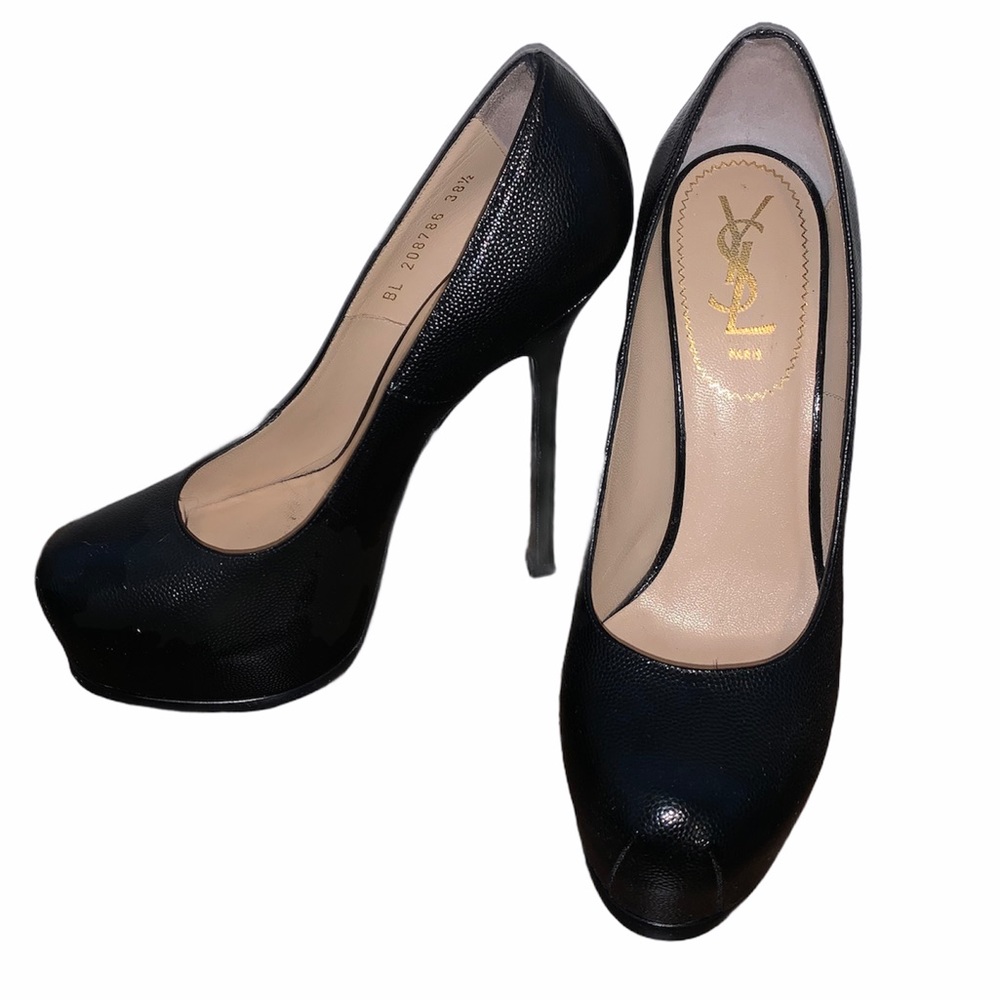 YSL classic black pumps